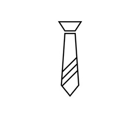 Tie Icon Vector Illustration in Trendy Flat Design