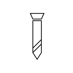 Tie Icon Vector Illustration in Trendy Flat Design