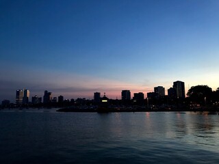 Fototapeta na wymiar Milwaukee Sunset