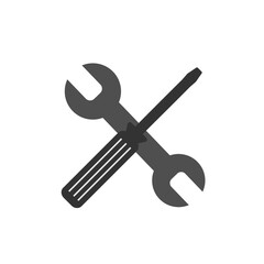 Repair key and screwdriver. repair icon vector eps10. Service and settings sign.