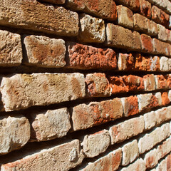 old brick wall background texture a square