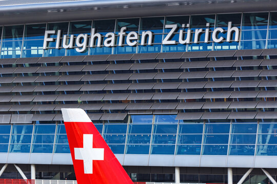 Zurich Z&uuml;rich ZRH Airport Airside Center Terminal in Switzerland