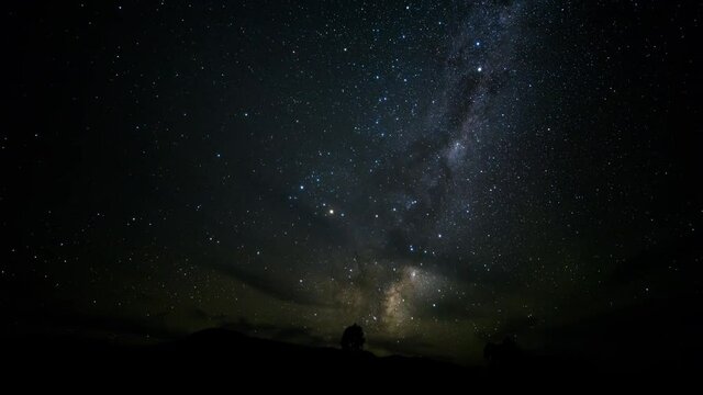 A time lapse of the bright Galactic Centre of the Milky Way breaking through the clouds. Shot in the Tankwa Karoo, South Africa, a baron harsh environment. An absolute privilege to experience this