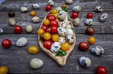 farm tasty and healthy quail eggs