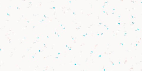 Light pink, green vector pattern with abstract shapes.