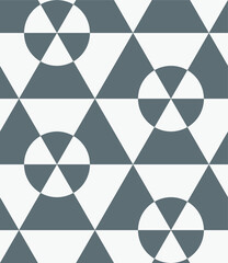  Vector seamless pattern. Modern stylish texture. Repeating geometric tiles. Composition with triangles.