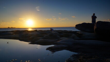 Sunset in Botany Bay beach, Sydney