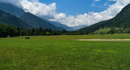 Beautiful Landscape view at Pahalgam kashmir India.