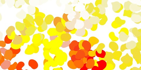 Light orange vector texture with memphis shapes.