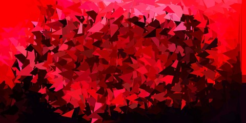 Dark pink, red vector gradient polygon layout.