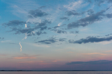 Clouds and water at Sunset