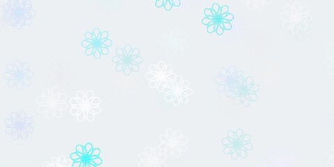 Naklejka premium Light Pink, Blue vector natural layout with flowers.