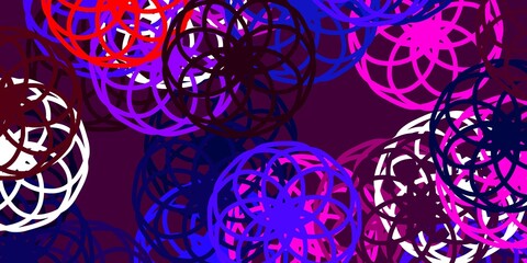 Light Blue, Red vector layout with circle shapes.