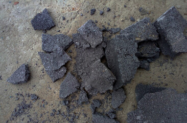 cement covered with gray cement surface as background for design