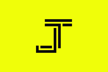 Professional Innovative Initial JT logo and TJ logo. Letter JT TJ Minimal elegant Monogram. Premium Business Artistic Alphabet symbol and sign 