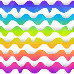 Rainbow color wave seamless texture.