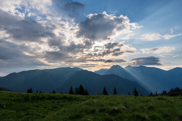 Slovakia mountain in West Tatras - Salatin Brestova