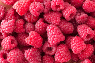 Raspberries background