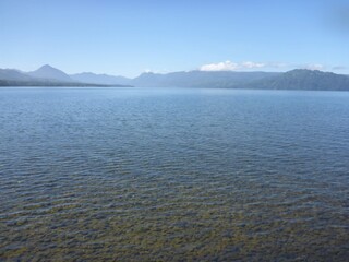 lake and mountains