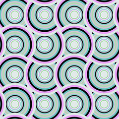 Seamless pattern with circles, abstract geo, geometric background, seamless fabric print