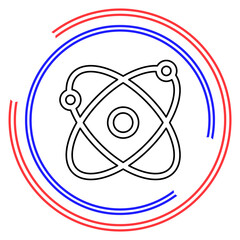 Atom vector icon