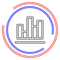 Chart vector icon
