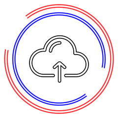 Cloud Upload vector icon