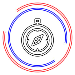 Compass vector icon
