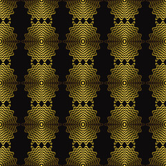 Seamless pattern with abstract bronze oval op art ovals, modern concept for your design.