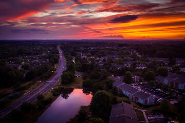 Plainsboro New Jersey Sunrise Sunset 