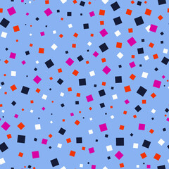 Seamless pattern with colorful squares