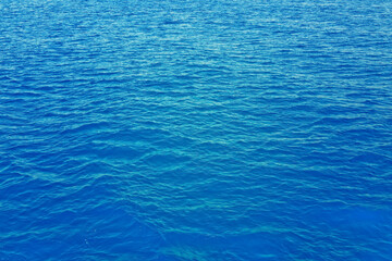 Blue sea water background.