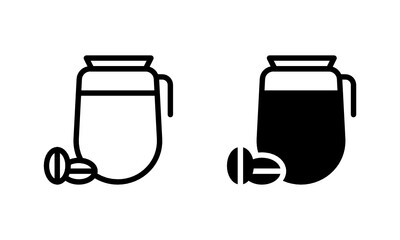 Coffee and saved store shop Icon, Logo, Vector