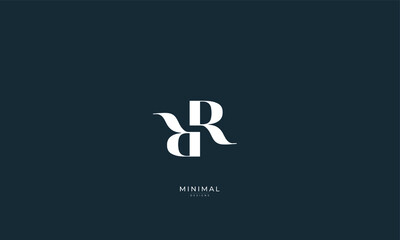 Alphabet letter icon logo RR