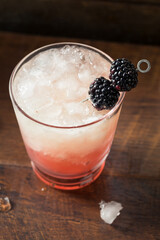 Boozy Blackberry Bramble Gin Cocktail