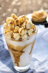caramel popcorn frappe