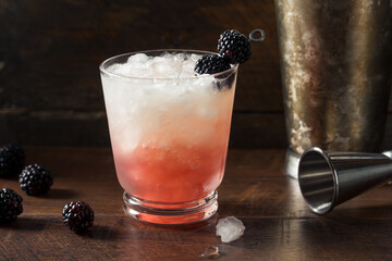 Boozy Blackberry Bramble Gin Cocktail