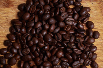 granos de cafe en la cocina