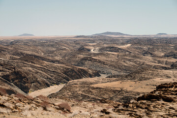 Fototapeta na wymiar rocky desert land