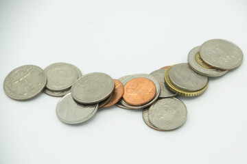 bunch of coins from different countries