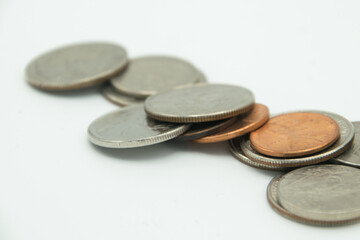 bunch of coins from different countries