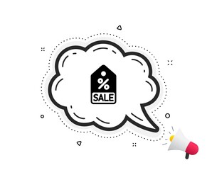 Shopping tag icon. Quote speech bubble. Sale Special offer sign. Discount coupon symbol. Quotation marks. Classic sale coupon icon. Vector