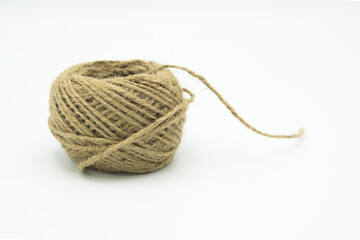 bunch of vintage brown yarn