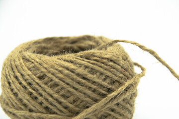 bunch of vintage brown yarn