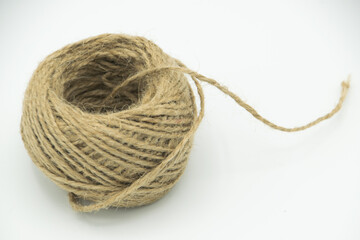 bunch of vintage brown yarn