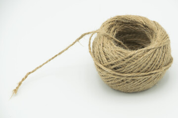 bunch of vintage brown yarn