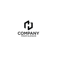 Fototapeta premium The initial logo is clean and minimal. HI IH letters monogram icons creative monochrome icons. Luxurious elegant luxury alphabet vector design