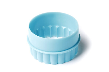 decorative baking molds isolated on white background. Cooking for children concept.