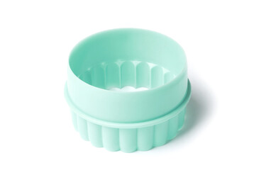 decorative baking molds isolated on white background. Cooking for children concept.