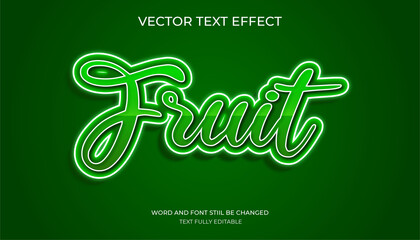 fruit editable text effect.editable 3d cartoon text style effect.